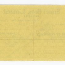 Smart Bros. Limited Cheque reverse