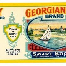 Georgian Bay Brand label for tomatoes for Smart Bros Ltd