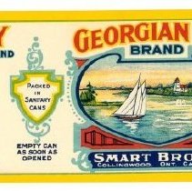 Georgian Bay Brand label for tomatoes for Smart Bros Ltd