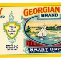 Georgian Bay Brand label for tomatoes for Smart Bros Ltd