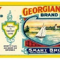 Georgian Bay Brand label for tomatoes for Smart Bros Ltd