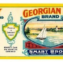 Georgian Bay Brand label for tomatoes for Smart Bros Ltd