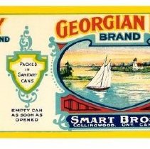 Georgian Bay Brand label for tomatoes for Smart Bros Ltd