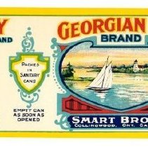 Georgian Bay Brand label for tomatoes for Smart Bros Ltd