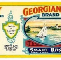 Georgian Bay Brand label for tomatoes for Smart Bros Ltd