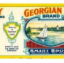 Georgian Bay Brand label for tomatoes for Smart Bros Ltd