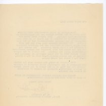 Department of Agriculture Letter reverse