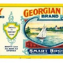 Georgian Bay Brand label for tomatoes for Smart Bros Ltd