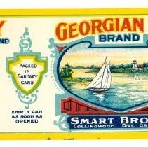 Georgian Bay Brand label for tomatoes for Smart Bros Ltd