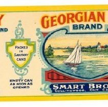 Georgian Bay Brand label for tomatoes for Smart Bros Ltd