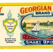 Georgian Bay Brand label for tomatoes for Smart Bros Ltd