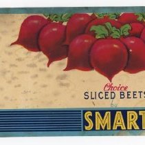 Smart Bros. Ltd Label for can of beets