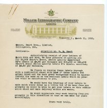 Letter to E.M. Smart at Smart Bros. Ltd.