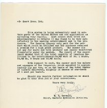 Department of Agriculture Letter