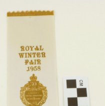 Royal Winter Fair Ribbon 1958