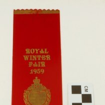 Royal Winter Fair Ribbon 1959