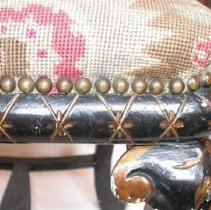 Deatil of cross-hatch carvings