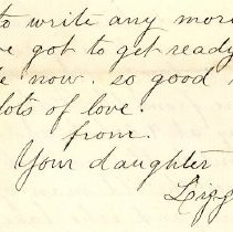 1881 Letter From Elizabeth Upton Page 3