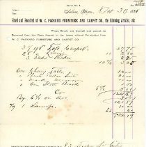 Furniture Receipt, 1