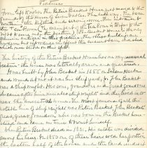 History Of Retire Becket House, 1