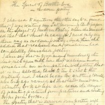 The Spirit Of Brotherhood In Modern Poetry, 1