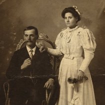 Clarence Sprunger and a young woman