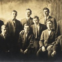 Unknown group of ten young men