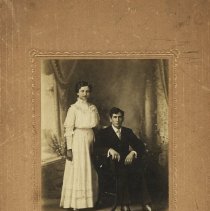 Benhart Lehman and Dina (Habegger) Lehman wedding picture