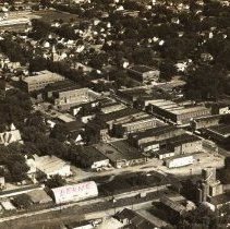 Aerial of Downtown Berne from Southeast