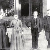 Group in front of J. A. Sprunger & Co.