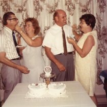 Delbert & Irene Sprunger and Sylvan & Opal Zuercher anniversary