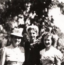 Delbert, Irene and Mrs. Clarence Sprunger