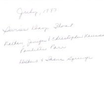 Delbert & Irene & children on Swiss Days Float