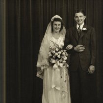 Delbert & Irene Sprunger wedding day