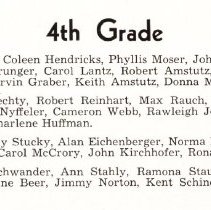 Identification of 4th grade class 1946-1947