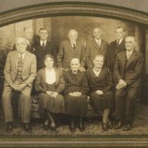 Emanuel J. & Anna (Liechty) Sprunger with grown children