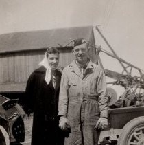 Clyde and Anna on the farm