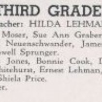 1947 - 1948 third grade class
