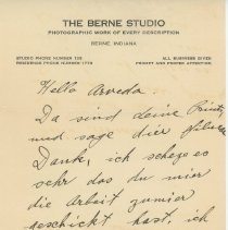 Berne Studio letter