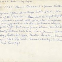 1935 Berne Bears reunion