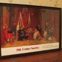 Poster of Eastman Johnson's painting of "The Hatch Family"