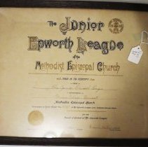 Junior Epworth League Membership, Methodist Episcopal Church