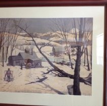 Paul Sample: Maple Sugaring print