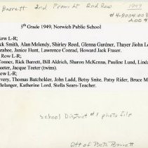 list, 5th grade 1949