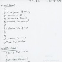 list, Village School