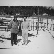 Calvin and his father, Roy Knights