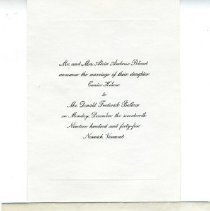 Ballam wedding invitation