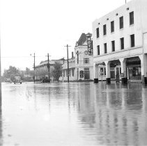 Flood of 1939 - 100 block of So. 5th St., El Centro just down from the Prin