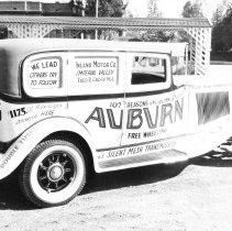 Promotional Auburn car - Inland Motor Co., Imperial Valley, Fred R. Cross,