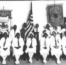 Group portrait of the members of the Phyllis Wheatler Temple No. 526, El Ce
